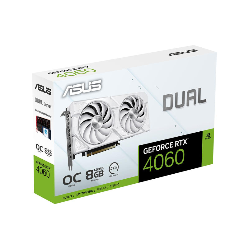 ASUS Dual GeForce RTX 4060 EVO White OC Edition 8GB GDDR6