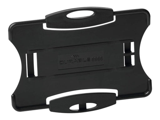 DURABLE Offener Ausweishalter für 1 Karte im Format 54 x 87 mm. Kombinierbar mit Clip, Jojo oder Textilband. Der Artikel trägt das Umweltzeichen Blauer Engel.