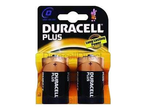 DURACELL Plus Battery D 2-Pack