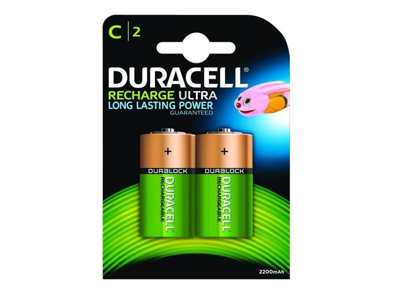 DURACELL Recharge Ultra C 3000mAh Batteries 2-Pack