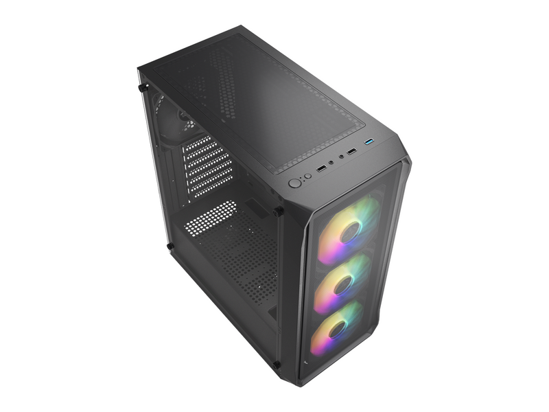 DUTZO C322 Mesh ARGB - Gehäuse - Miditower - Schwarz