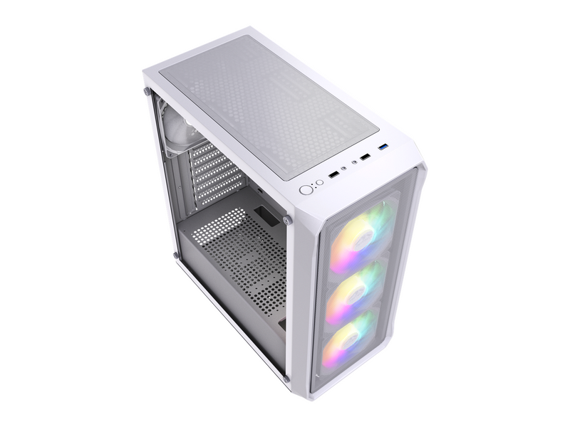 DUTZO C322 Mesh ARGB - Gehäuse - Miditower - Weiß