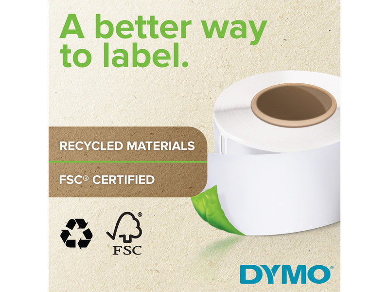 DYMO Authentic LabelWriter Multi-Purpose Labels | 54 mm x 70 mm | Self Adhesive | 12 Rolls of 320 Easy-Peel Labels (3.840 Count) | for LabelWriter Label Makers | Made in Europe