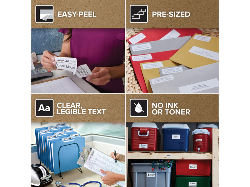 DYMO Authentic LabelWriter Small Name Badge Labels | 41 mm x 89 mm | Self-Adhesive | 12 Rolls of 300 Easy-Peel Labels (3.600 Count) | for LabelWriter Label Makers | Made in Europe