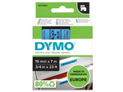 DYMO D1-Etikettenband | schwarz auf blau | 19 mm x 7 m
