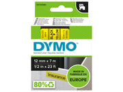 DYMO D1-Etikettenband | schwarz auf gelb | 12 mm x 7 m