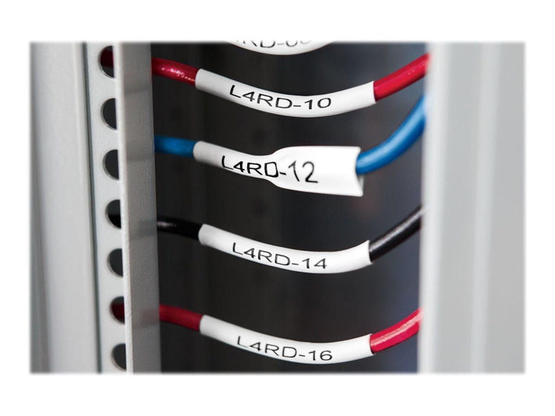 DYMO Dymo XTL Schrumpfschlauch | Endlosband | 12 mm x 2.70 m | schwarz auf weiß