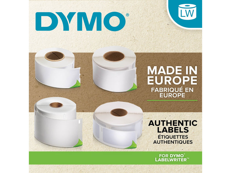 DYMO LabelWriter Adressetiketten | 28 mm x 89 mm | 12 Rollen mit je 130 leicht ablösbaren Etiketten (1.560 Etiketten) | selbstklebende Etiketten