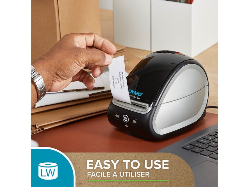 DYMO LabelWriter gelbe Versandetiketten/-Namensschilder (Groß) | 54 mm x 101 mm | Rolle mit 220 leicht ablösbaren Etiketten | selbstklebend