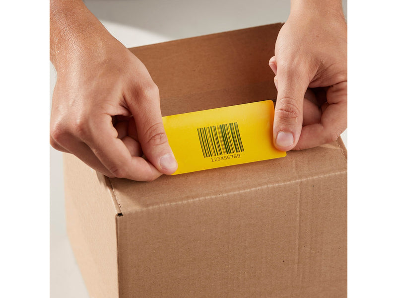 DYMO LabelWriter gelbe Versandetiketten/-Namensschilder (Groß) | 54 mm x 101 mm | Rolle mit 220 leicht ablösbaren Etiketten | selbstklebend