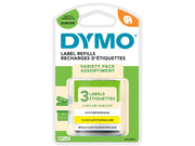 DYMO LetraTag Etikettenband | Papier/Kunststoff/Metall | 12 mm x 4 m | 3 Stück