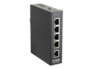D-Link DIS-100E-5W, 5-Port Unmanaged Layer2 Fast Ethernet Industrial Switch