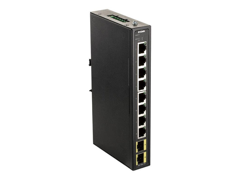 D-Link DIS-100G-10S, 8-port Gigabit Industrial Switch including 2 x 100/1000M SFP