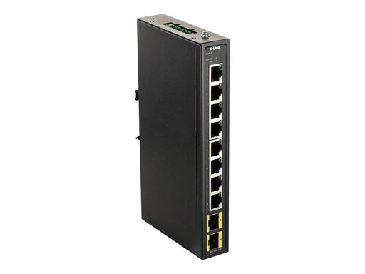D-Link DIS-100G-10S, 8-port Gigabit Industrial Switch including 2 x 100/1000M SFP