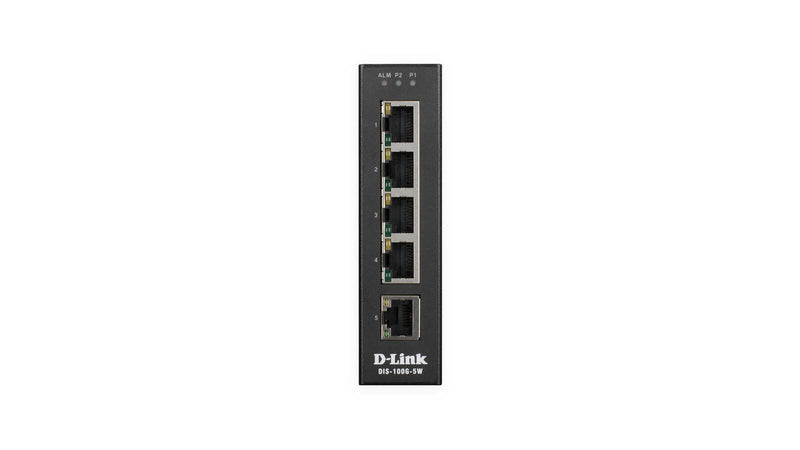D-Link DIS-100G-5W, 5-Port Unmanaged Layer2 Gigabit Industrial Switch
