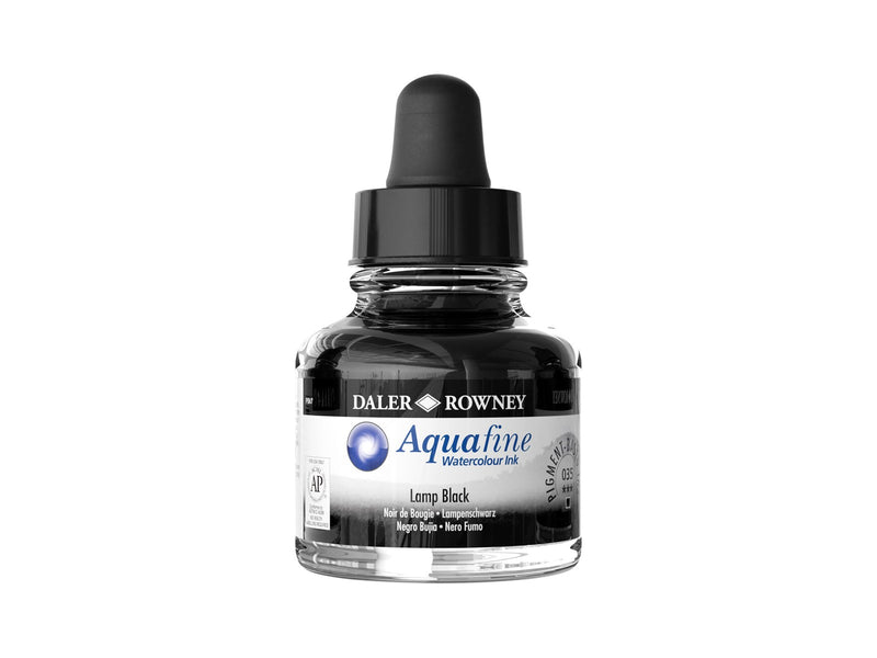 Daler-Rowney Aquafine 29.5 ml Ink Lamp Black