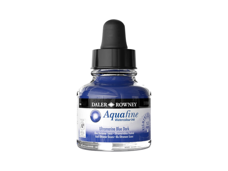 Daler-Rowney Aquafine 29.5 ml Ink Ultramarine Blue Dark