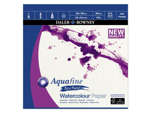 Daler-Rowney Aquafine CP Pad 12 Sheets 300G 25x25 cm