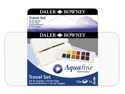 Daler-Rowney Aquafine Watercolour Travel Set 12 col