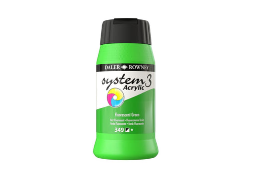 Daler-Rowney System3 500 ml Fluorescent Green
