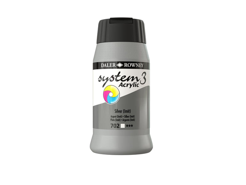 Daler-Rowney System3 500 ml Silver Hue