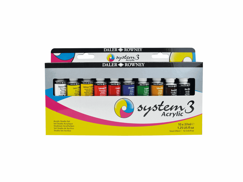 Daler-Rowney System3 Acrylic Studio Set 10x37 ml
