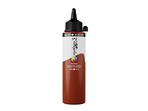 Daler-Rowney System3 Fluid Acrylic 250 ml Burnt Sienna
