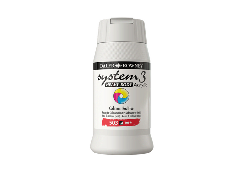 Daler-Rowney System3 Heavy Body 500 ml Cadium Red Hue
