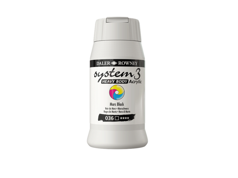 Daler-Rowney System3 Heavy Body 500 ml Mars Black