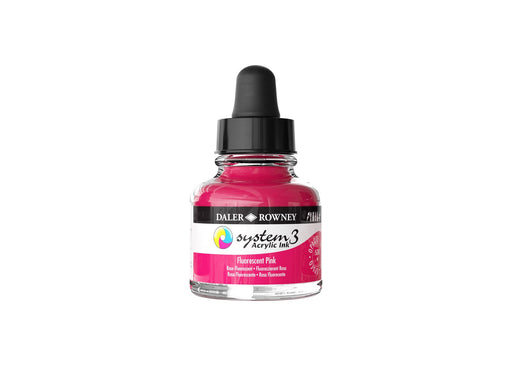 Daler-Rowney System3 Ink 29.5 ml Fluorescent Pink