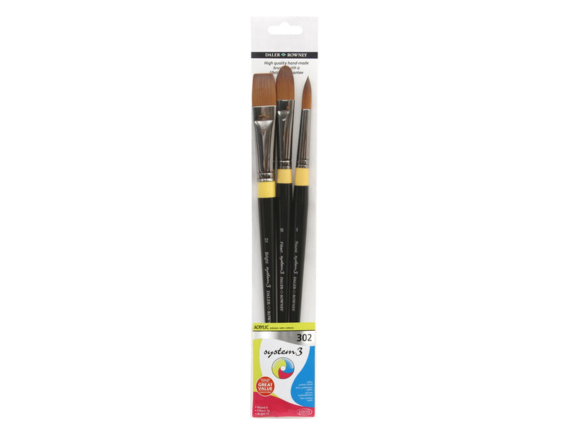 Daler-Rowney System3 Wallet Brush 302 3 pcs