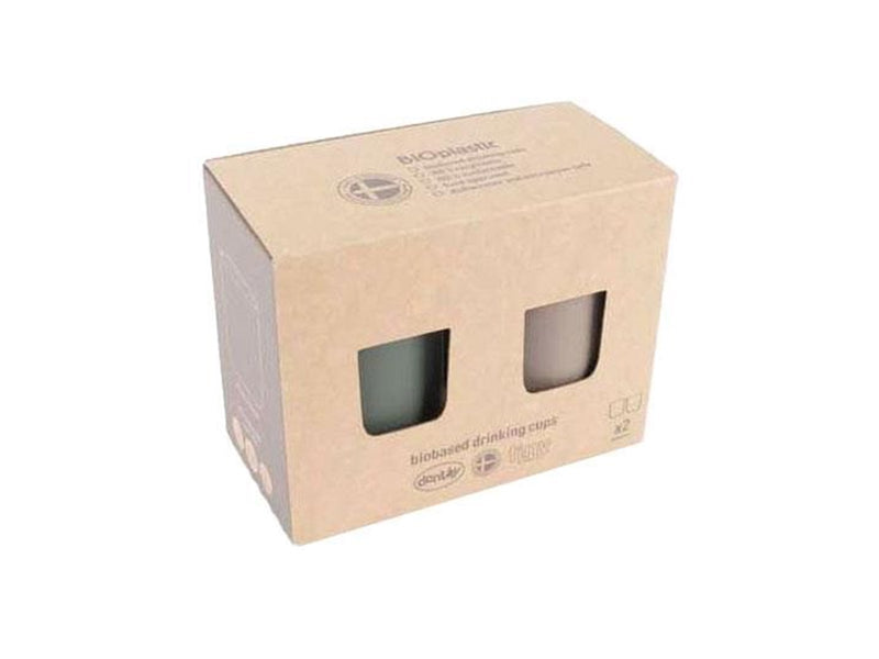 Dantoy - Cup set Mocha/Olive green 2 pcs.