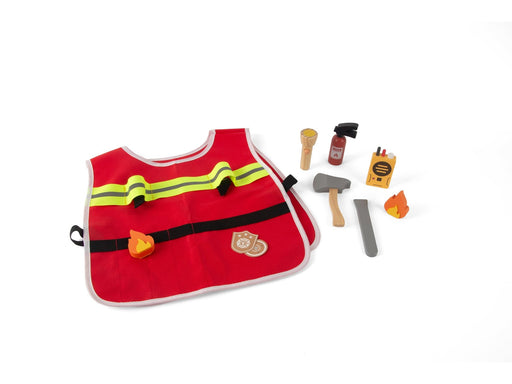 Dantoy Firefighter play set wood in giftbox 10 pcs