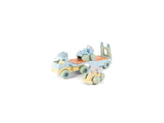 Dantoy Pastel Recycled - Truck with 2 Cars and plastic wheels