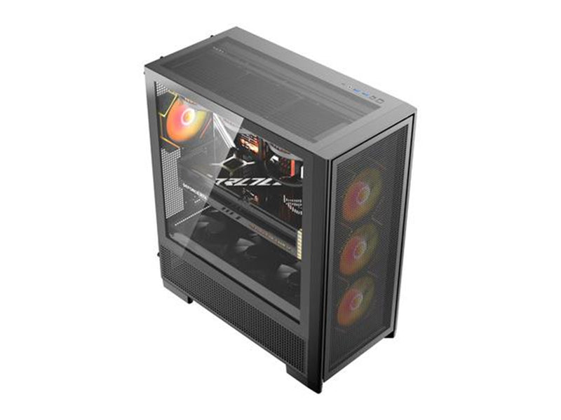 Darkflash AIRNOVA Computer Case with 3 Fans - Gehäuse - Schwarz