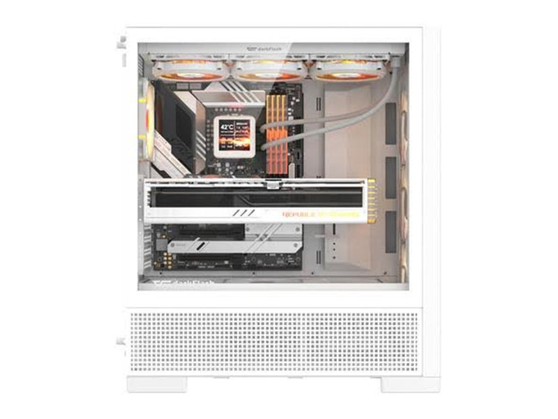 Darkflash AIRNOVA Computer Case with 3 Fans - Gehäuse - Weiß