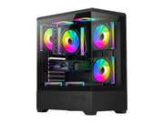 Darkflash C365 Computer Case + 5 Fans - Gehäuse - Schwarz