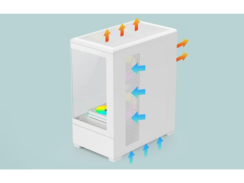 Darkflash C365 Computer Case - Gehäuse - Weiß