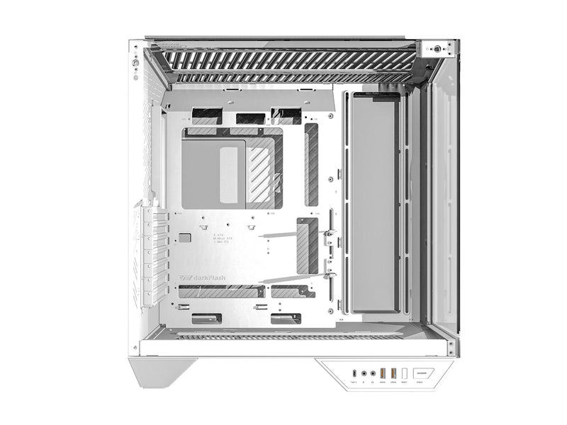 Darkflash Computer Case DY470 4 fans (white) - Gehäuse - Miditower