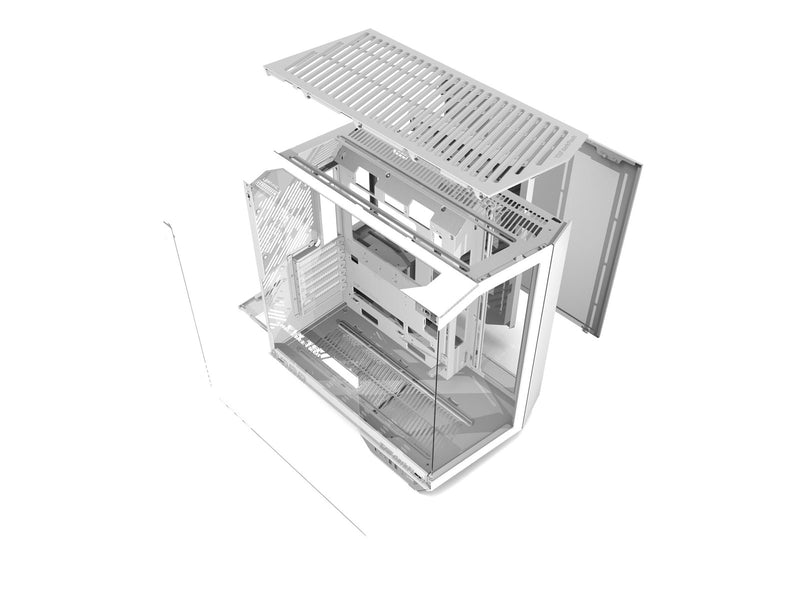 Darkflash Computer Case DY470 4 fans (white) - Gehäuse - Miditower
