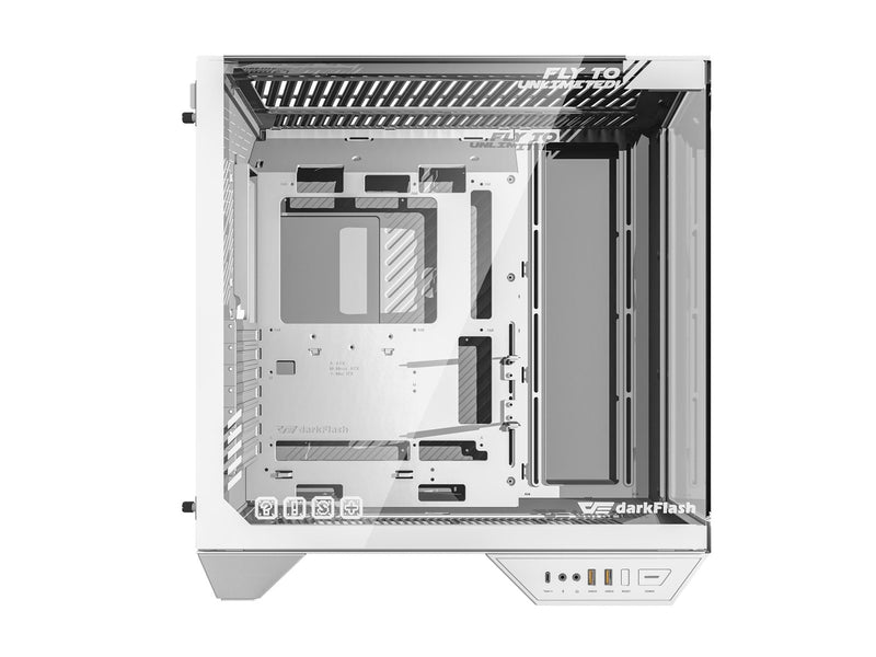 Darkflash Computer Case DY470 4 fans (white) - Gehäuse - Miditower