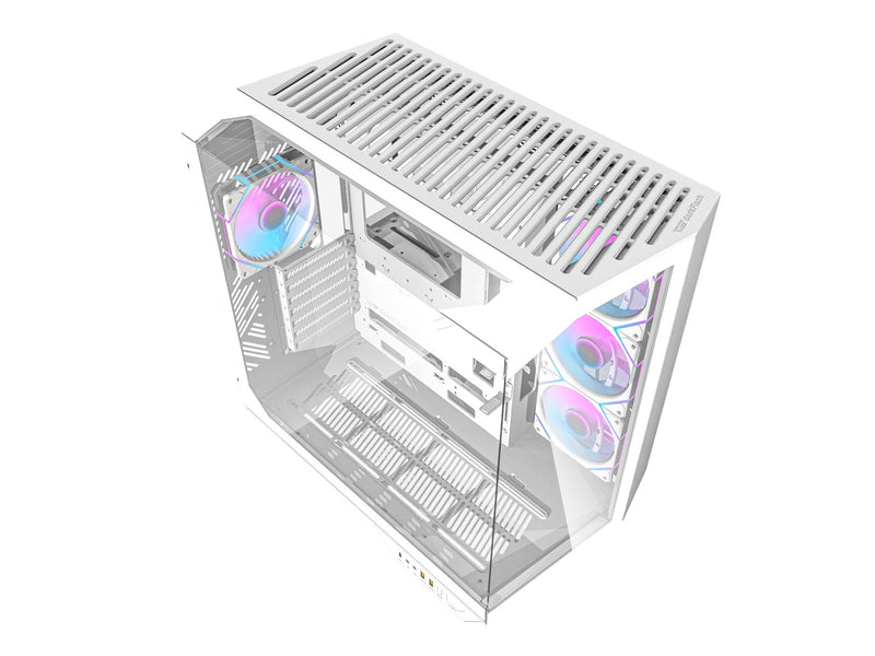 Darkflash Computer Case DY470 4 fans (white) - Gehäuse - Miditower