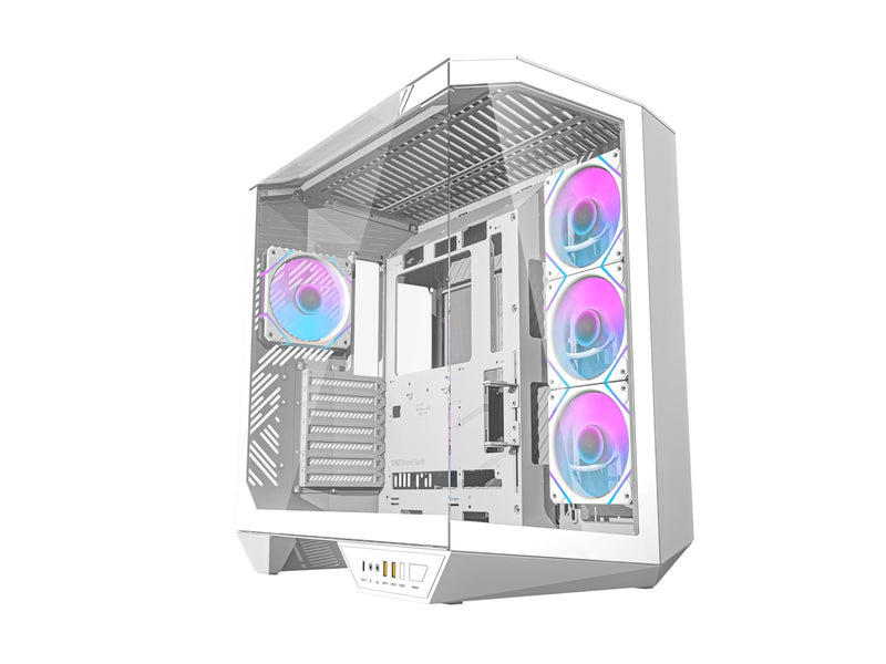 Darkflash Computer Case DY470 4 fans (white) - Gehäuse - Miditower