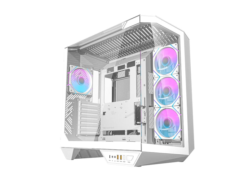 Darkflash Computer Case DY470 4 fans (white) - Gehäuse - Miditower