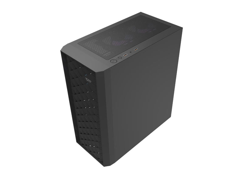 Darkflash Computer case DK351 + 4 fans (black) - Gehäuse - Miditower - Schwarz