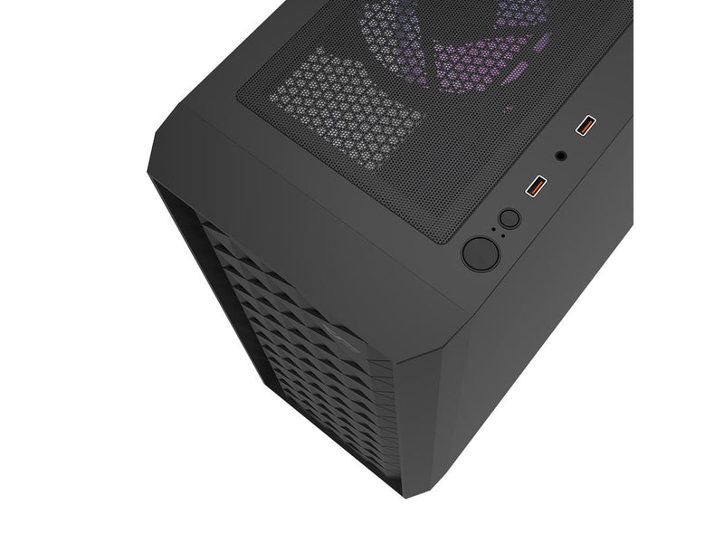 Darkflash Computer case DK351 + 4 fans (black) - Gehäuse - Miditower - Schwarz