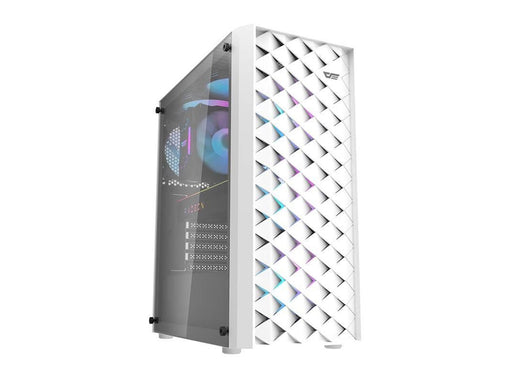 Darkflash Computer case DK351+ 4 fans (white) - Gehäuse - Weiß