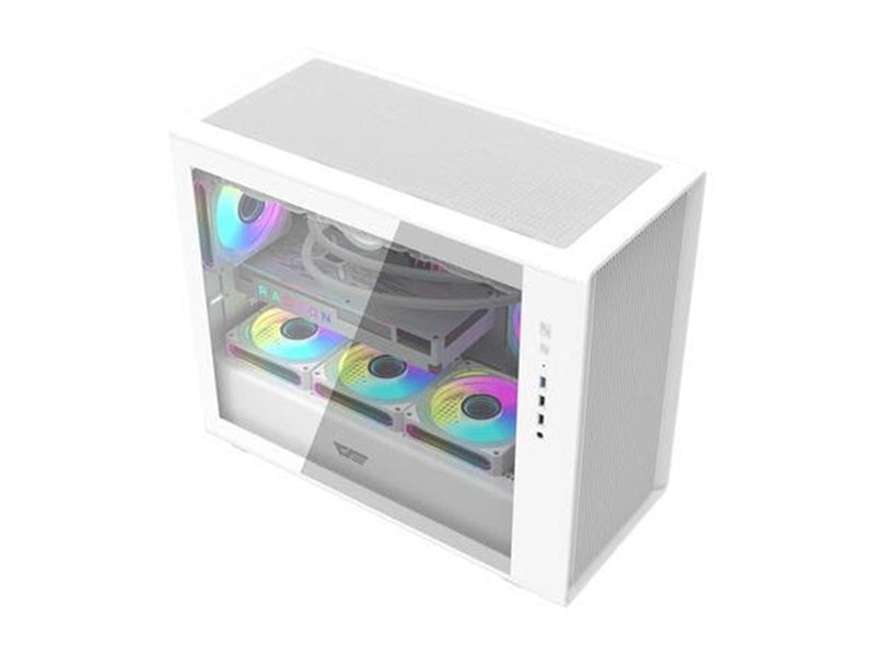 Darkflash DS460M Computer Case - Gehäuse - Weiß
