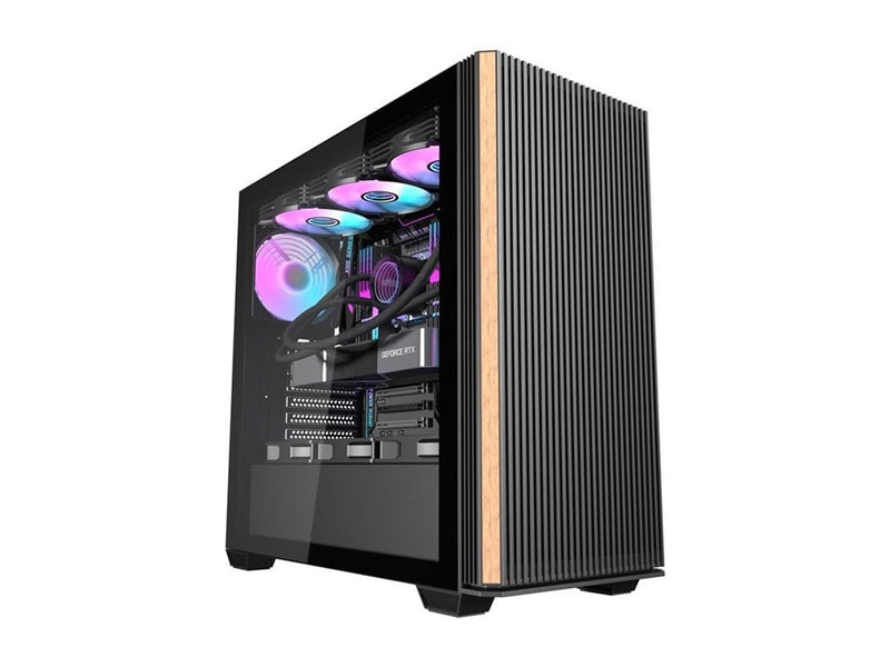 Darkflash DS900WS Computer Case + 4 Fans - Gehäuse - Schwarz