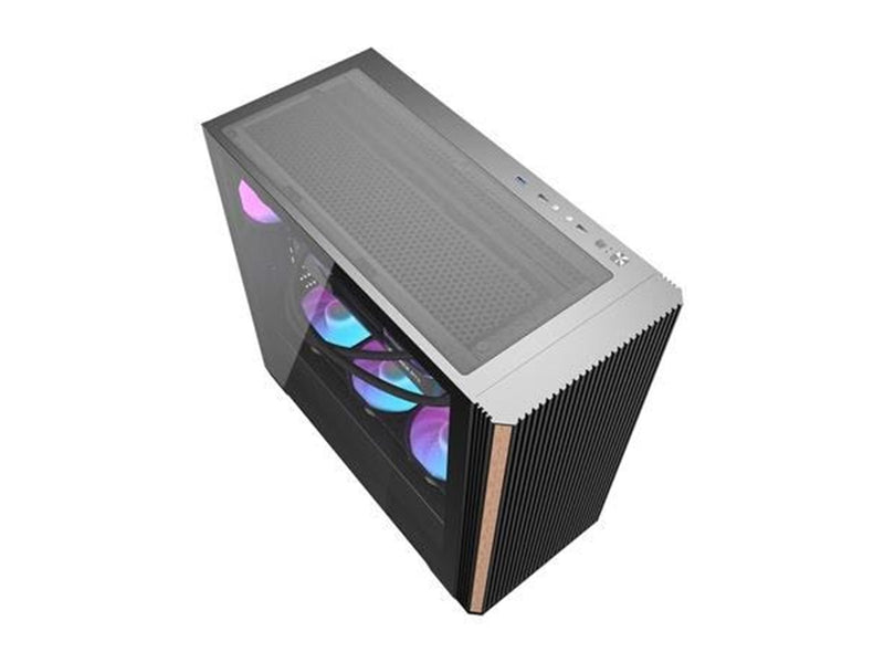 Darkflash DS900WS Computer Case + 4 Fans - Gehäuse - Schwarz